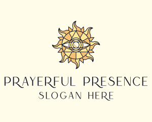 Sun Tarot Eye logo design