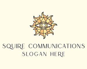 Sun Tarot Eye logo design