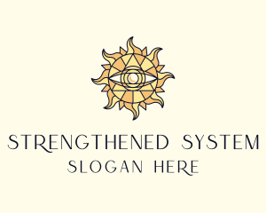 Sun Tarot Eye logo design