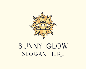 Sun Tarot Eye logo design