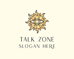 Sun Tarot Eye logo design