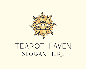 Sun Tarot Eye logo design