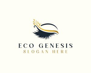 Eco Beauty Eyelash Salon logo design