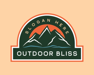 Mountain Nature Adventure logo design