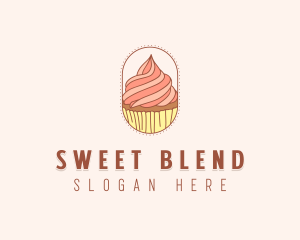 Sweet Bake Cupcake logo design