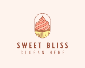 Sweet Bake Cupcake logo design