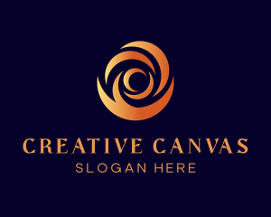 Creative Swirl Flame logo design