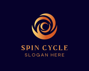 Creative Swirl Flame logo