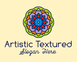 Mandala Textile Art  logo design