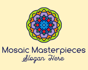 Mandala Textile Art  logo design