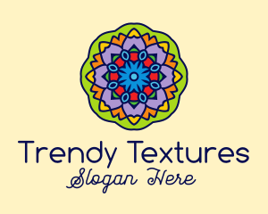 Mandala Textile Art  logo design