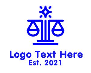 Blue Scale Libra Astrology logo