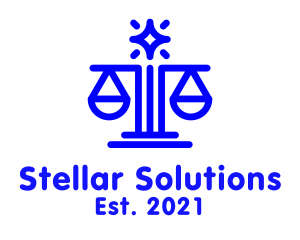 Blue Scale Libra Astrology logo
