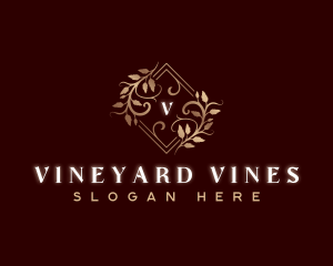 Elegant Vine Garden logo design