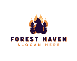 Bear Paw Forest logo design