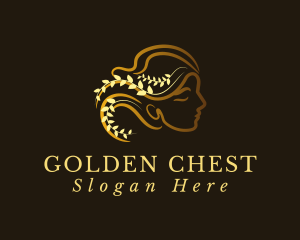 Golden Luxury Goddess logo design