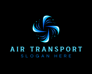  Wind Propeller Fan logo design