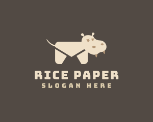 Hippo Mail Envelope logo design