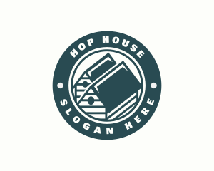 Roofing House Repair logo design