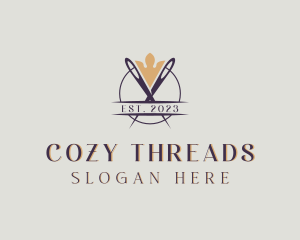 Needle Dressmaking Tailor logo design