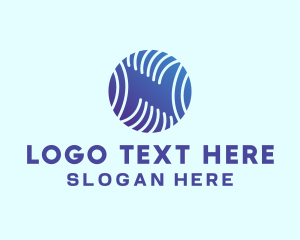 Modern Digital Letter N Business logo
