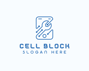 Mobile Phone Circuitry logo design