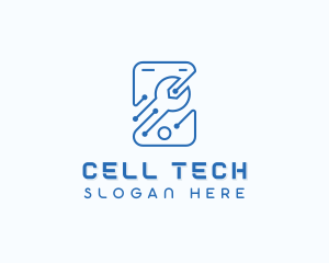 Mobile Phone Circuitry logo design