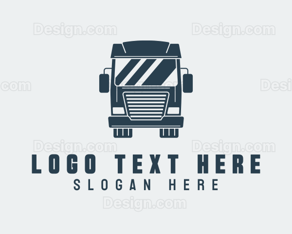 Logistics Cargo Truck Logo