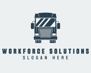 Logistics Cargo Truck Logo