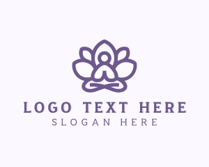 Yoga Meditation Lotus logo