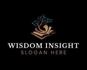 Tree Book Knowledge logo design