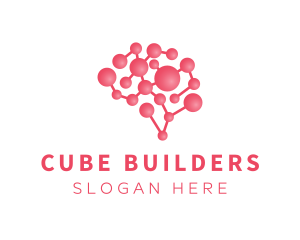 Pink Brain Science logo design