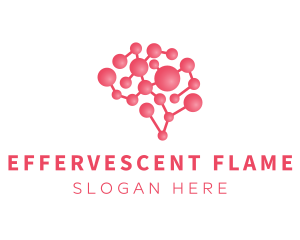 Pink Brain Science logo design