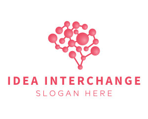 Pink Brain Science logo design