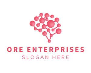 Pink Brain Science logo design