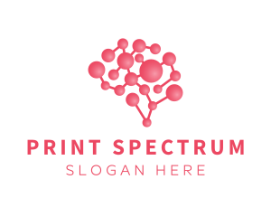 Pink Brain Science logo design