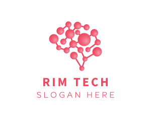 Pink Brain Science logo design