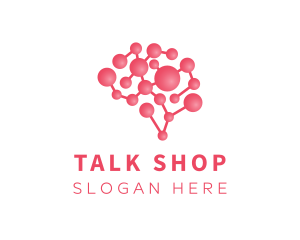 Pink Brain Science logo design