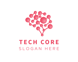 Pink Brain Science logo design