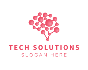 Pink Brain Science logo design