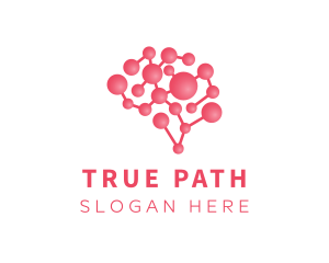 Pink Brain Science logo design