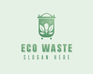 Light Bulb Waste Disposal logo design