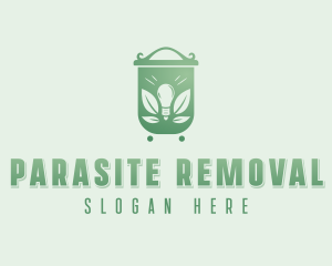 Light Bulb Waste Disposal logo design