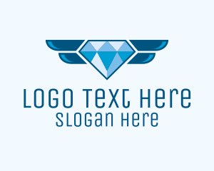 Blue Winged Diamond  logo