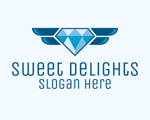 Blue Winged Diamond  Logo