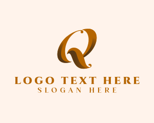 Stylish Hairdresser Salon Letter Q logo