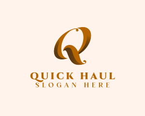 Stylish Hairdresser Salon Letter Q logo design