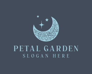 Moon Floral Art Studio logo design