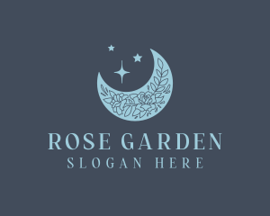 Moon Floral Art Studio logo design