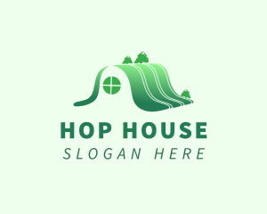 House Roof Hill logo design